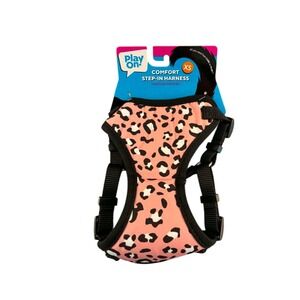 Play On! Comfort Step-In Harness Dog XS Pink Leopard New Animal‎ Print Mesh